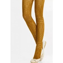 Marsilyan Daymod Daisy File Desenli Kadın Külotlu Çorap