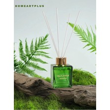 Yasemin Kokulu 100 ml Kare Yeşil Renk Oda Kokusu Beyaz Çubuklu