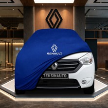ULTRASHOP Renault Lodgy Mavi Kumaş Oto Branda Araca Özel Penye Araba Brandası Araç Örtüsü