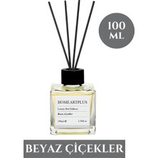 100 ml Beyaz Çiçekler Kokulu Bambu Çubuklu Oda Kokusu
