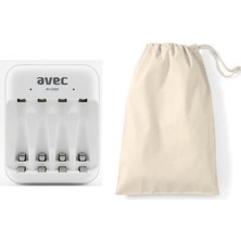 Avec AV-CH03 USB Pil Şarj Cihazı 4lü
