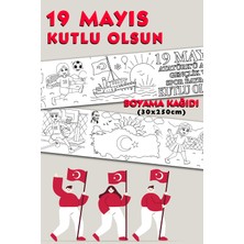 19 Mayıs TEMALI30CMX2,5 Metre Dev Boyama Rulosu