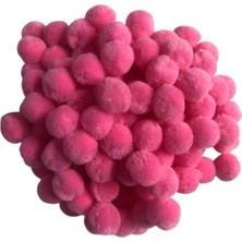 2 cm Peluş Ponpon 100 Adet (Paket) – El Sanatları, Okul ve Hobi Çalışmaları Için