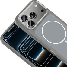 Kupa iPhone 17 Pro Uyumlu Kılıf Metal Kamera Çerçeve Mat Arka Yüzey Şık Tasarım Kapak