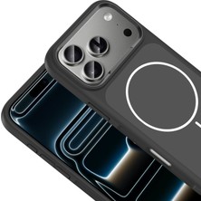 Kupa iPhone 17 Pro Max Uyumlu Kılıf Metal Kamera Çerçeve Mat Arka Yüzey Şık Tasarım Kapak