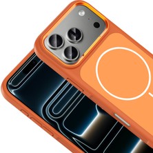 Kupa iPhone 17 Pro Uyumlu Kılıf Metal Kamera Çerçeve Mat Arka Yüzey Şık Tasarım Kapak