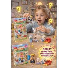 Toyfest Sylvanian Families Baby Builders Sürpriz Paket Inşaat Temalı Epoch Koleksiyon Bebek Figür - 1 Adet
