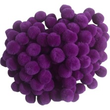 2 cm Peluş Ponpon 100 Adet (Paket) – El Sanatları, Okul ve Hobi Çalışmaları Için