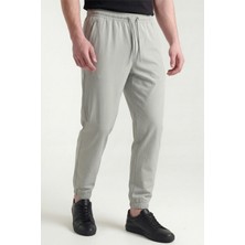 Veleno Erkek Gri Paraşüt Kumaş Pantolon Paça Lastikli, Fermuarlı ve Arka Cepli