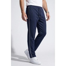 Veleno Erkek Lacivert Boydan Biyeli Beli Lastikli Baggy Eşofman Altı