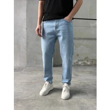 Difransel Jeans Erkek Yıkamalı Rahat Kalıp Boyfriend Jean