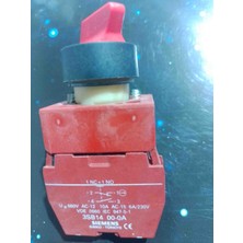 Siemens Sıemens 3SB14 0-0A  Kırmısı Buton ve Kontak Blok