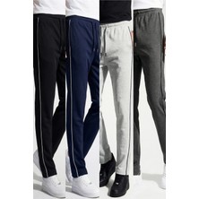 Veleno Erkek 4'lü Avantajlı Paket Boydan Biyeli Beli Lastikli Baggy Eşofman Altı