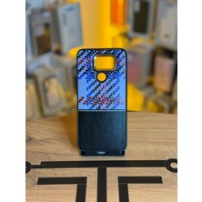 Avcı Teknoloji Market Redmi Note 9 Uyumlu Piksel Desenli ve Deri Detaylı Premium Stil Kılıf