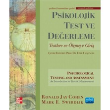 Nobel Akademik Yayıncılık Ronald Jay Cohen Psikolojik Test ve Değerleme Kitabı Eğitimde Testlere Giriş İçin Önemli Bir Kaynak