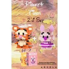 Arvela Bricks Tigger & Piglet Figür Seti - Koleksiyon