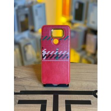 Avcı Teknoloji Market Redmi Note 9 Uyumlu Piksel Desenli ve Deri Detaylı Premium Stil Kılıf
