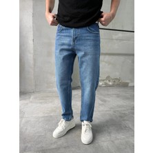 Difransel Jeans Erkek Yıkamalı Rahat Kalıp Boyfriend Jean