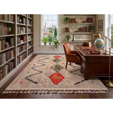 Hahay Yıkanabilir Kaliteli Kaymaz Dokuma Pamuk Taban Dijital Baskı Kilim