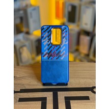 Avcı Teknoloji Market Redmi 9 Uyumlu Piksel Desenli ve Deri Detaylı Premium Stil Kılıf
