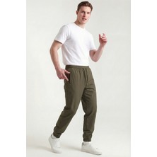 Veleno Erkek Haki Paraşüt Kumaş Pantolon Paça Lastikli, Fermuarlı ve Arka Cepli