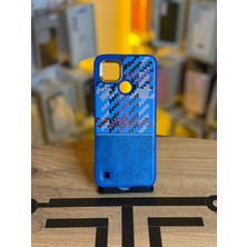 Avcı Teknoloji Market Realme C21 Uyumlu Piksel Desenli ve Deri Detaylı Premium Stil Kılıf