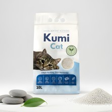 Kumi Cat Eko-Premium Saf Dokunuş Kokusuz Naturel Kedi Kumu, Alerji Dostu Güçlü Topaklanan Bentonit