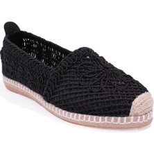 Dagoster DZA07-115526703 Siyah Triko Günlük Espadril Kadın Ayakkabı