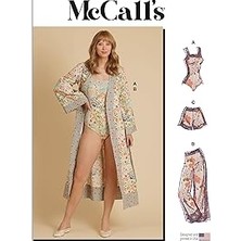 SHC4200 Mccall's Misses Pijama Dikiş Deseni, Çok Renkli 2 Parça