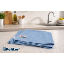 Polikur High Performance 2'li Mikrofiber Bez Mavi 40*40CM (290GSM)