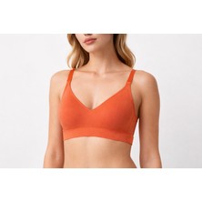 Random V-Yaka Kaplı Sporcu Sütyen Crop Bralet