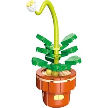 Dostoys 113-10 Blossom Mini Çiçek Blok Oyuncak Mum Çiçeği 175 Parça 6+