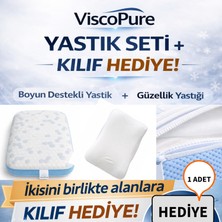 Soğutucu Örme Kumaş Armegeda Güzellik Yastığ + Boyun Destekli Yastık + Kılıf Hediyeli