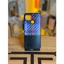 Avcı Teknoloji Market Realme C21 Uyumlu Piksel Desenli ve Deri Detaylı Premium Stil Kılıf