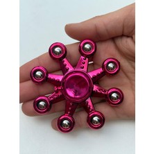 Cuffcufftoys Metal Pembe Stres Çarkı ve Modelleri Uzun Dönen 9x9 cm
