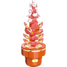 Dostoys 113-9 Blossom Mini Çiçek Blok Oyuncak Yeşim Çiçeği 200 Parça 6+