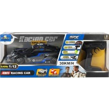 Pasifik Toys Pasifik 91602P-2 4WD Model Racıng Car1:12 Porsche Uzaktan Kumandalı 30KM Hız Kutulu Siyah/lacivert 6+