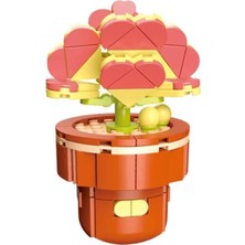 Dostoys 113-19 Blossom Mini Çiçek Blok Oyuncak Ala Kalpler 152 Parça 6+