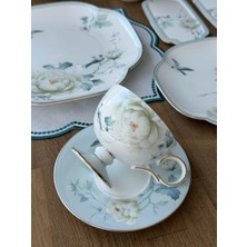 Rossev Porselen Kahvaltı Takımı 6 Kişilik 37 Parça Fleurs