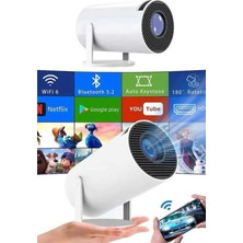 Kullanışlı Sinema Projektörü Android HDMI USB Wifi Ses Çıkışlı Ayaklı Projeksiyon Taş�