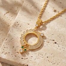 ferizz altın kaplama  çeyrek çerçeve kolye ucu tgr-764