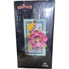 Dostoys 115-13 Mini Çiçek Blok Oyuncak Sudan Çıkan Hibiscus 217 Parça 6+