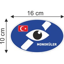 Makri Monoküler Engelli Araç Etiketi Oto Sticker