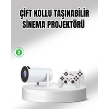 Kullanışlı Projeksiyon Cihazı 4K Destekli Kablosuz Bağlantılı Bluetooth 5.0 Modern