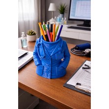 Sidas Önlüklü Kadın Doktor Figürlü Masaüstü Kalemlik Renk (Kişiye Özel Renk Seçenekleri)