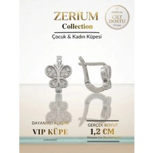 Zerium Çocuk ve Kadın Vıp Çelik Küpe Zarif Hafif Kelebek Serisi No:2