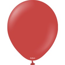 İrem Parti Dükkanı Pastel Balon Deep Red (Derin Kırmızı) 10 Adet 12 Inç 30 cm