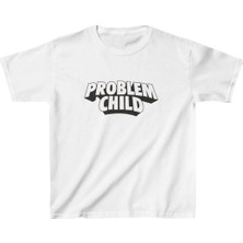 Velmora Fashion Çocuk Baskılı T-Shirt - Beyaz