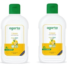 Agarta Doğal Krem Etkili Sıvı Sabun Limon 1500 ml * 2 (3000 Ml)