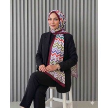 Hobicium Akel Zigzag Desenli Pamuklu Şal 150X90